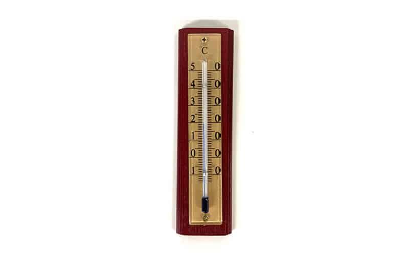Thermometer red wood greenhouse garden